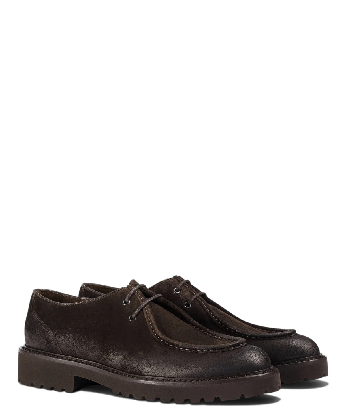 Chaussures à lacets Homme Derby en daim Terre