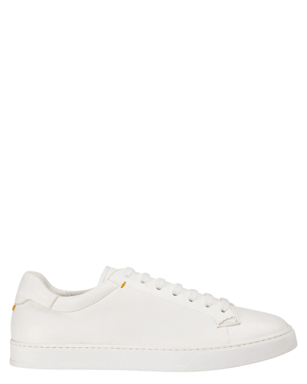 Sneakers homme en cuir blanc avec Memory Foam - Made in Italy