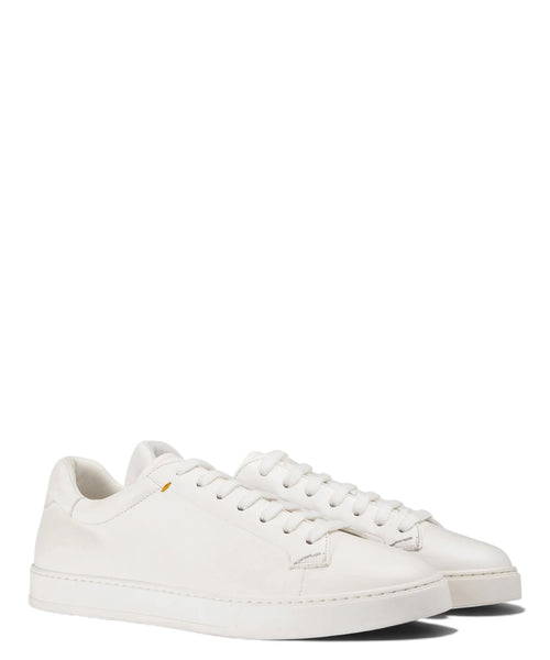 Baskets Homme en Cuir Blanc avec Memory Foam