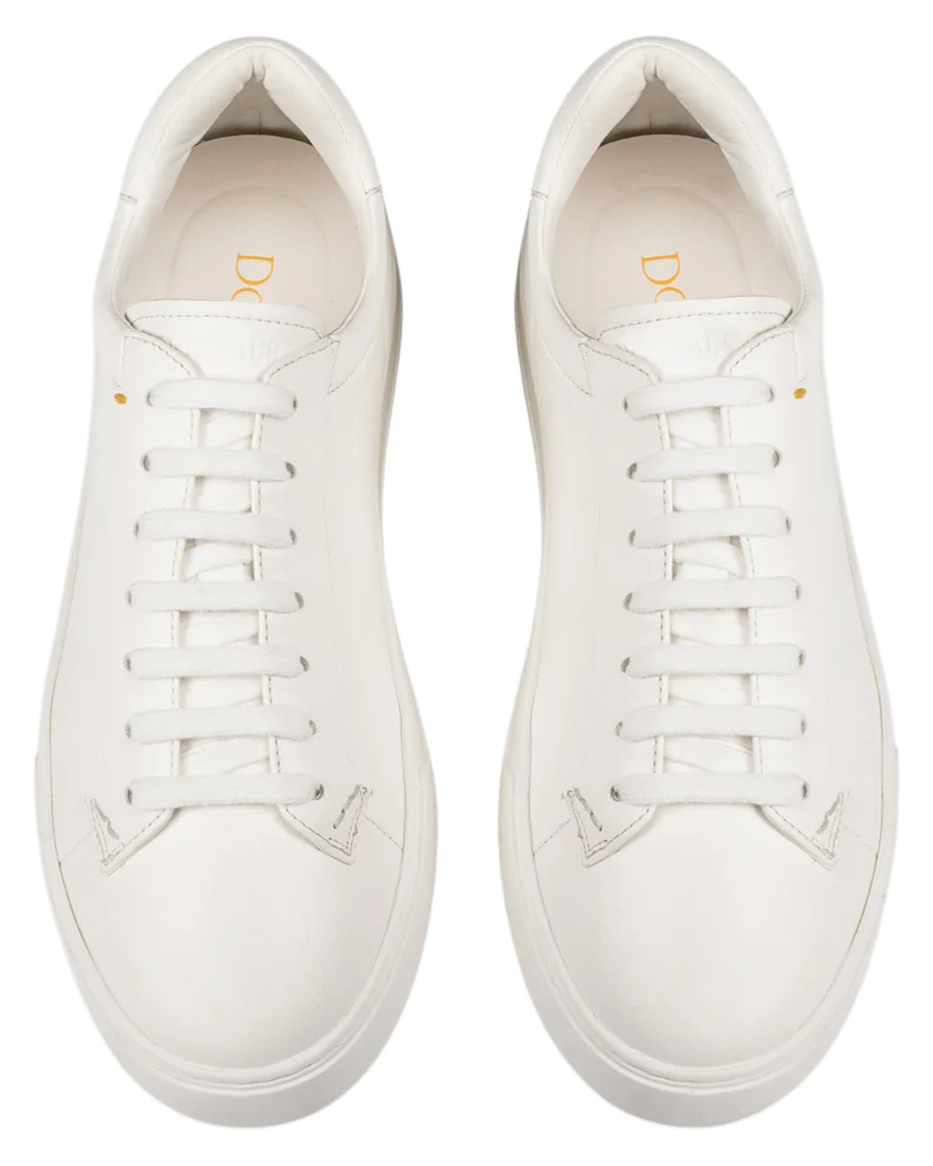 Sneakers homme en cuir blanc avec Memory Foam - Made in Italy