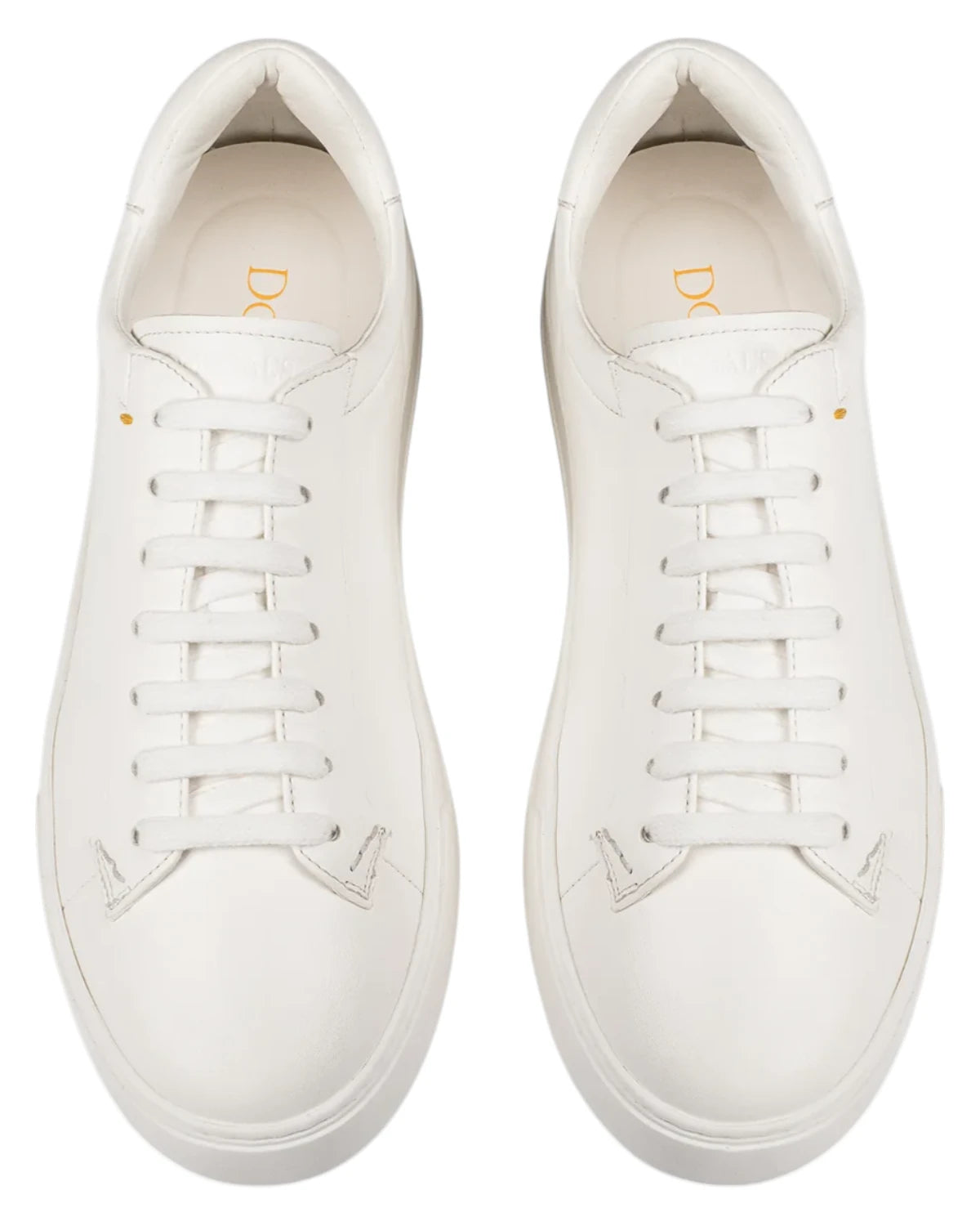 Sneakers Uomo Pelle Bianca con Memory Foam - Made in Italy