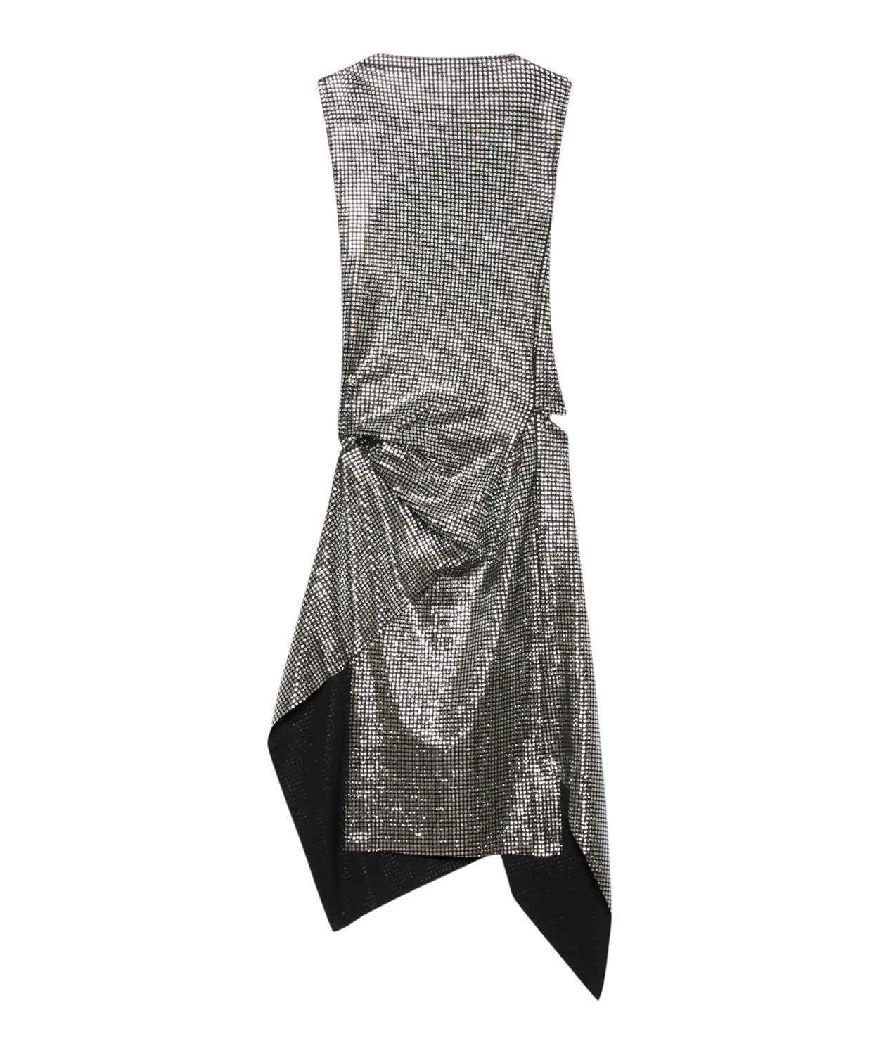 Abito Midi Elegante in Sparkling Jersey Asimmetrico