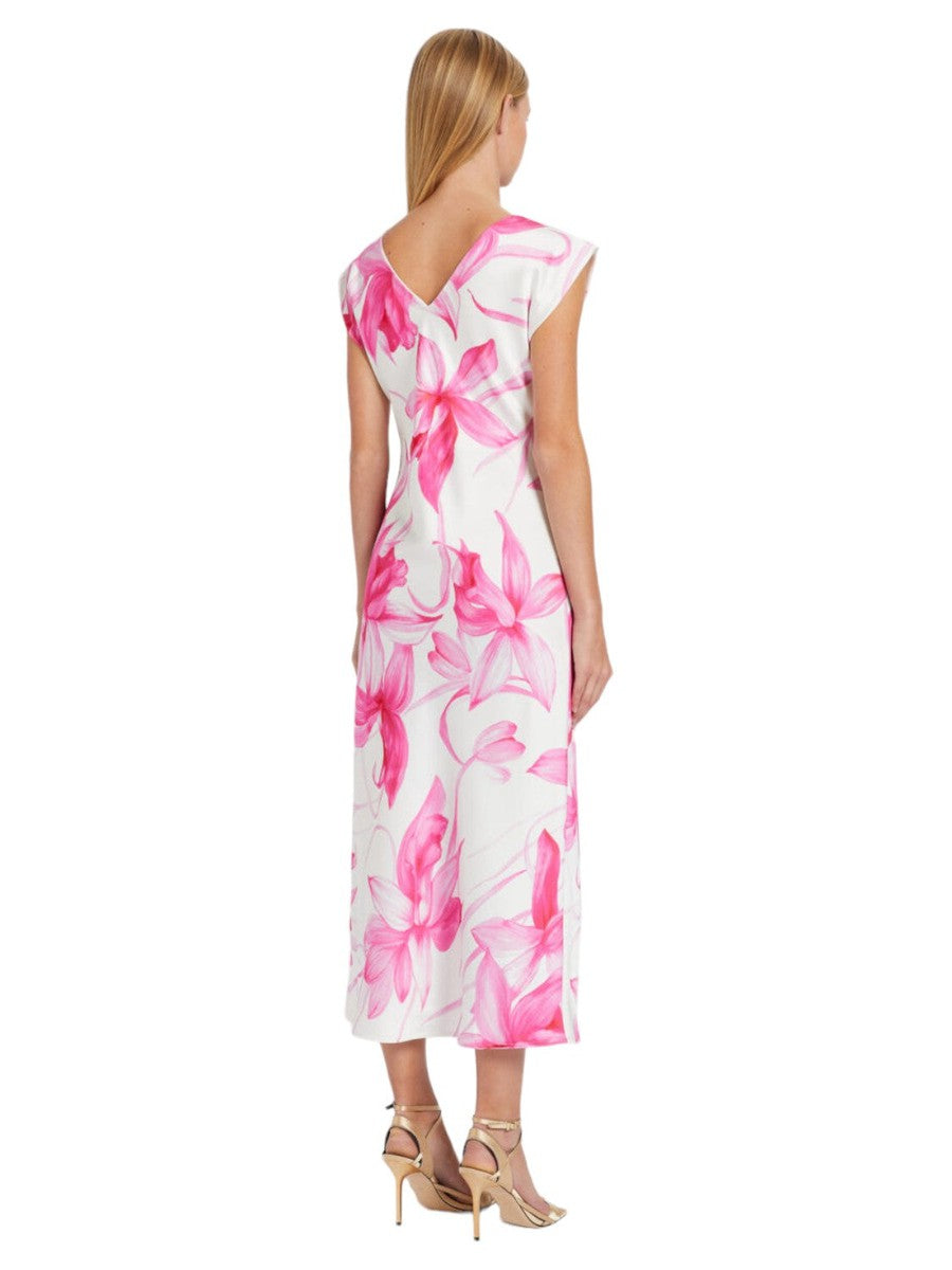 Abito Giostra in Satin a Fantasia-Marella-Abiti-Vittorio Citro Boutique