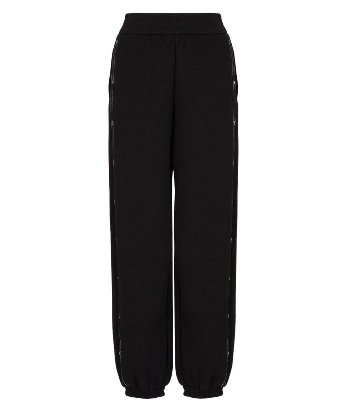 Joggers in jersey doppio con nastro con logo dell'aquila-Emporio Armani-Pantaloni-Vittorio Citro Boutique