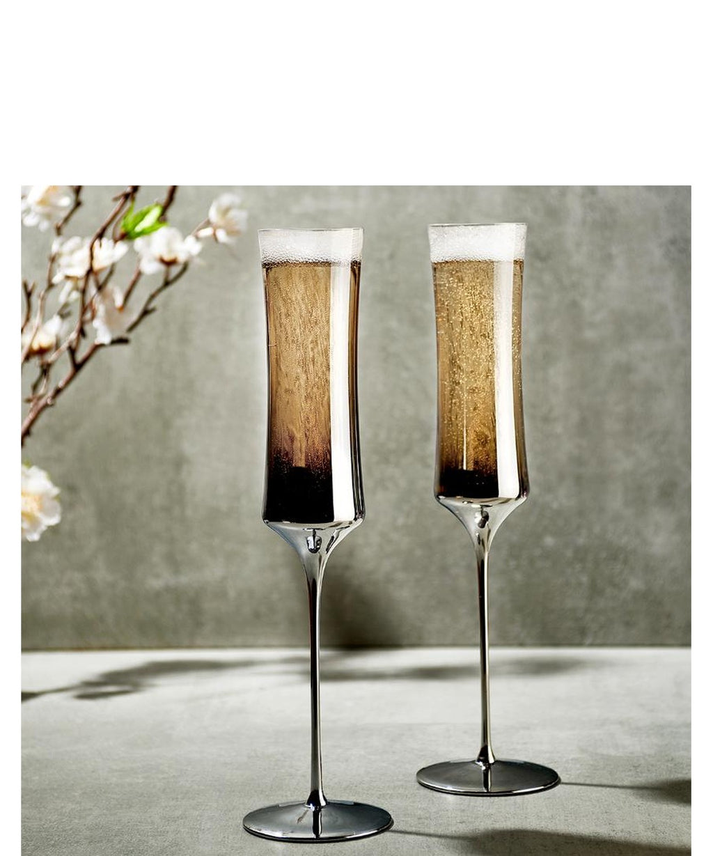 Dream Parade Set of 2 Champagne Glasses-NUDE EU-Champagne glass-Vittorio Citro Boutique