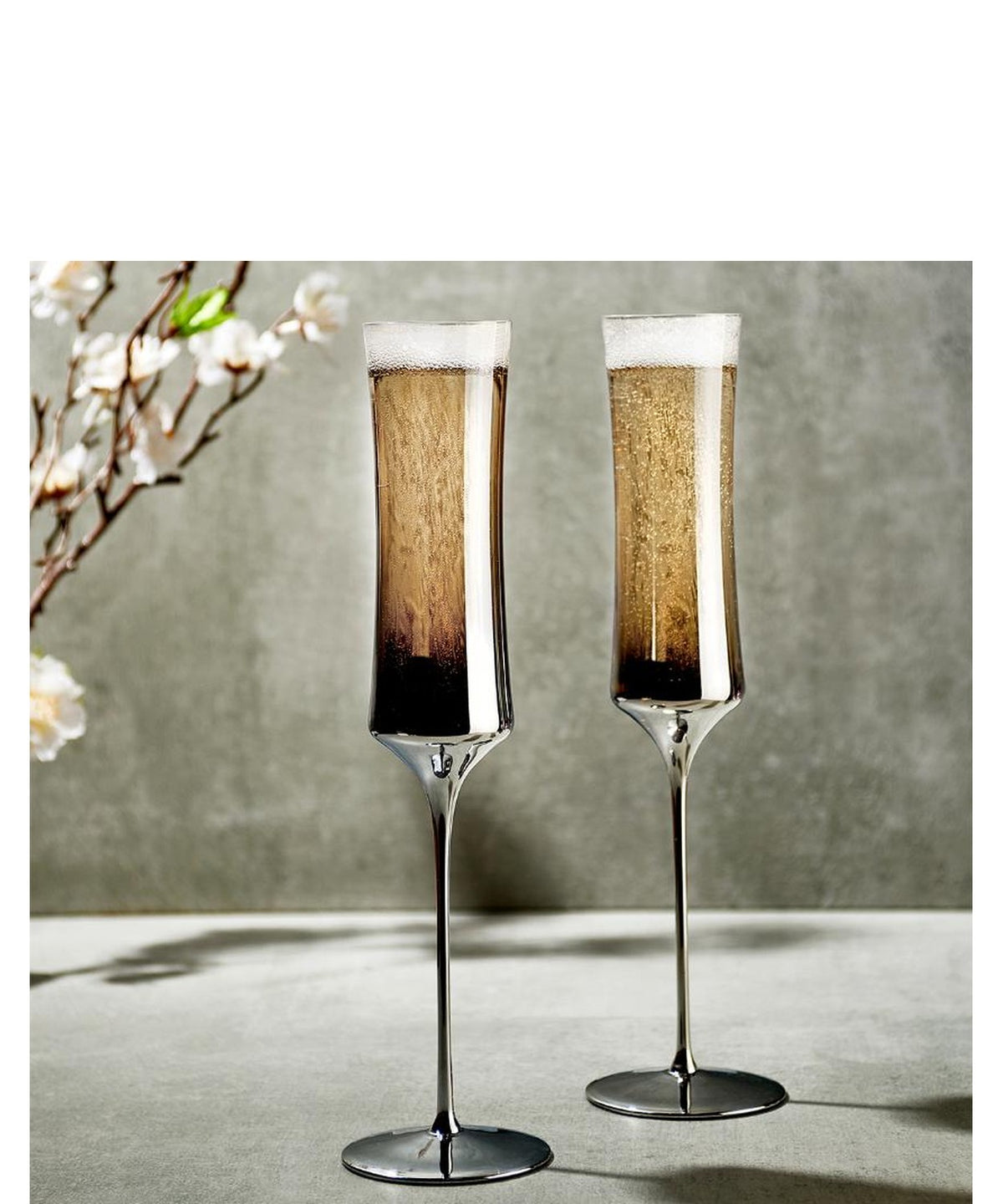 Dream Parade Set of 2 Champagne Glasses-NUDE EU-Champagne glass-Vittorio Citro Boutique