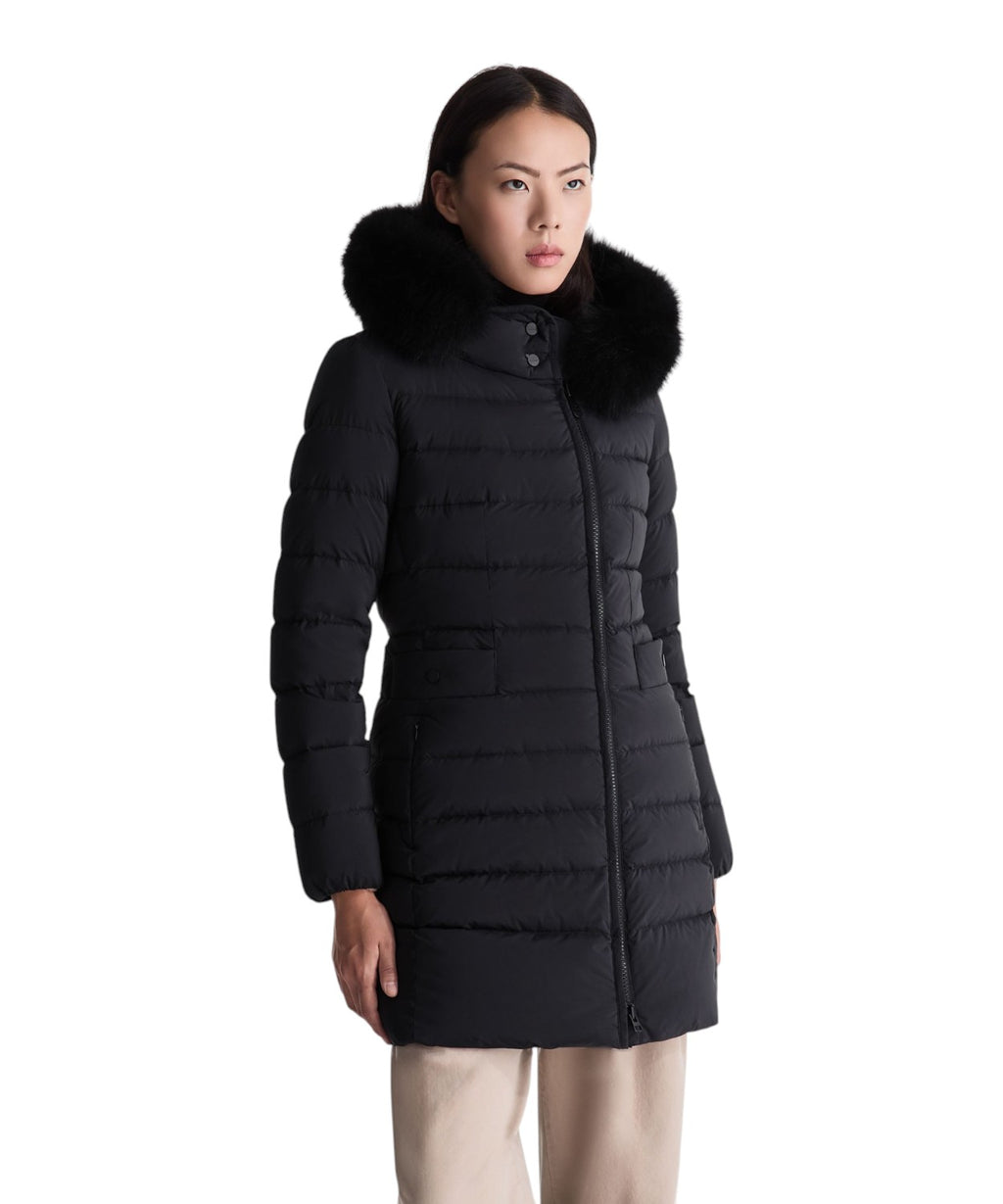 Seriola ML 06 Fur Doudoune longue en fourrure de renard