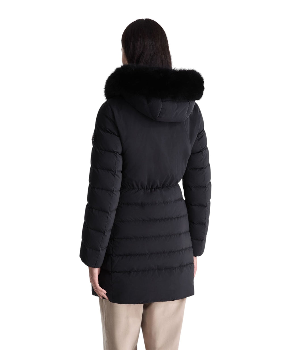 Seriola ML 06 Fur Doudoune longue en fourrure de renard