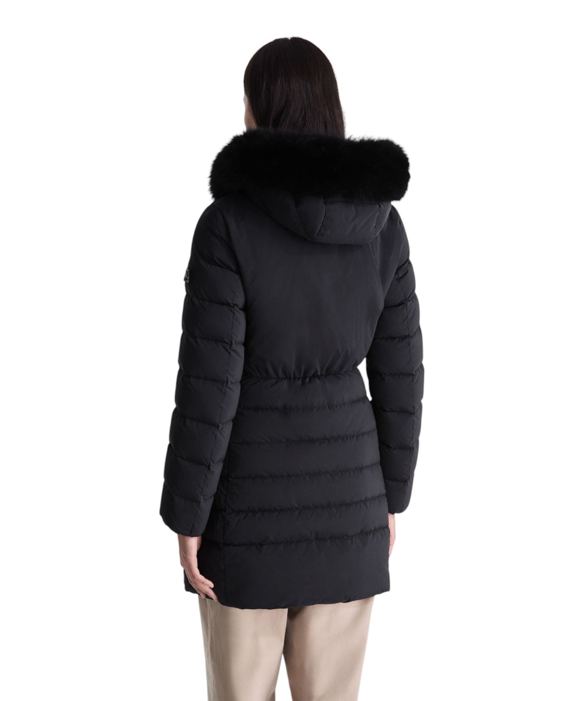 Seriola ML 06 Fur Doudoune longue en fourrure de renard