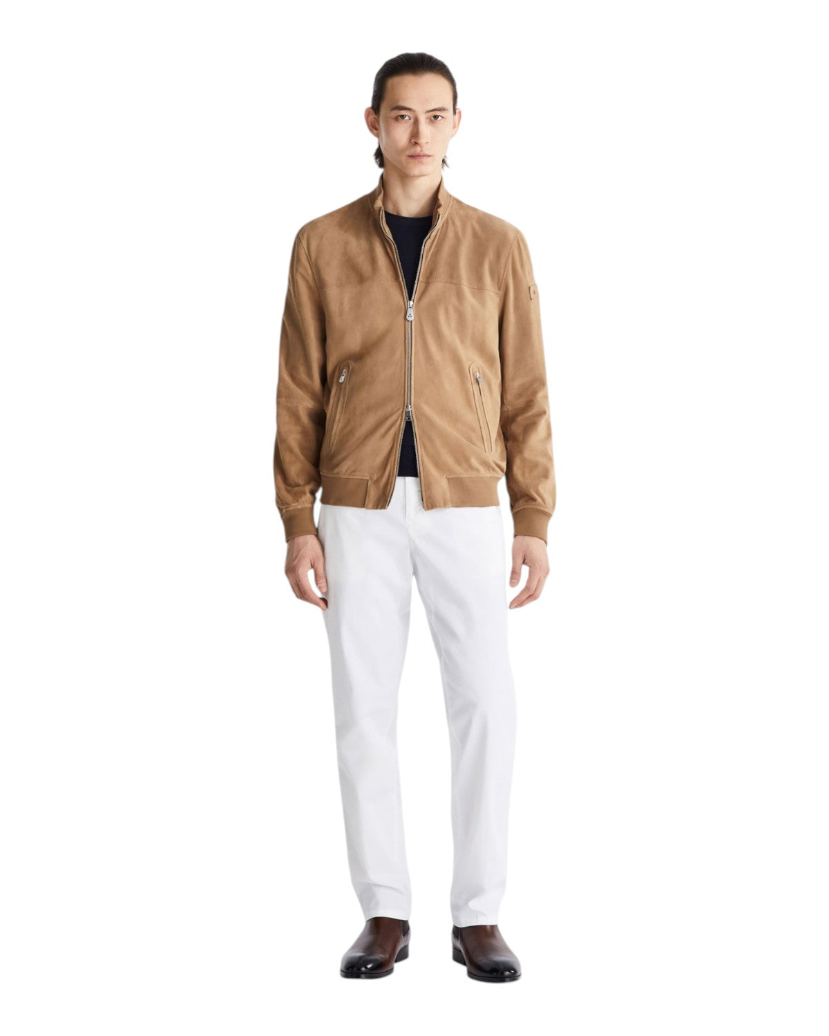 Veste Homme en Cuir Suédé SANDS SUEDE PE 08 avec Zip