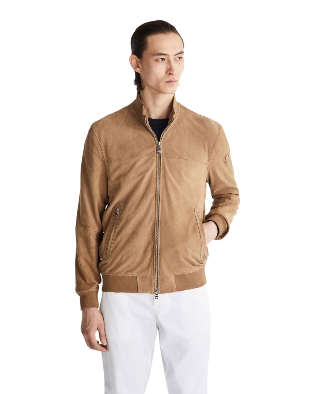 Veste Homme en Cuir Suédé SANDS SUEDE PE 08 avec Zip