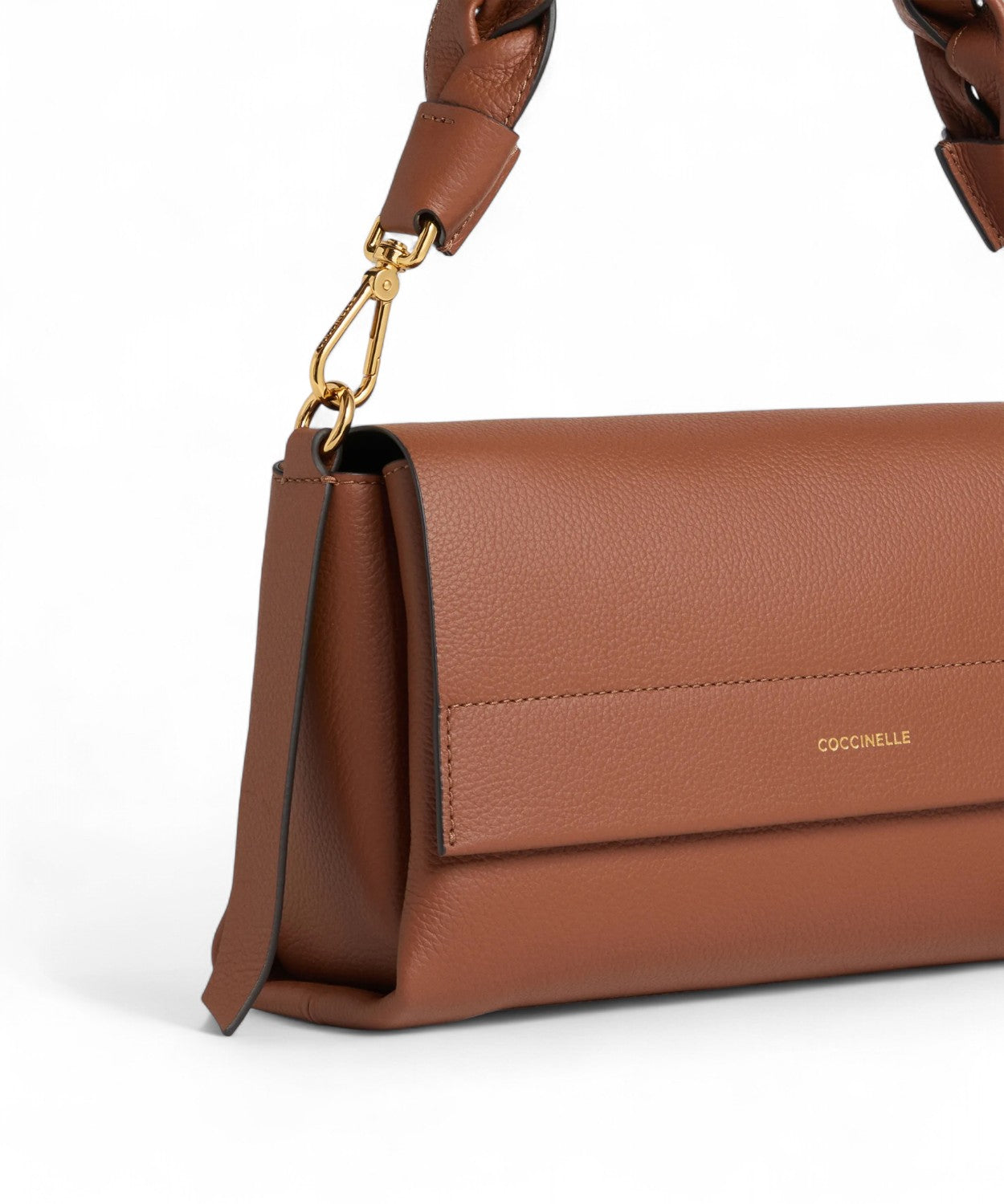 Coccinelle Borsa a Spalla Boheme Small in Pelle Double