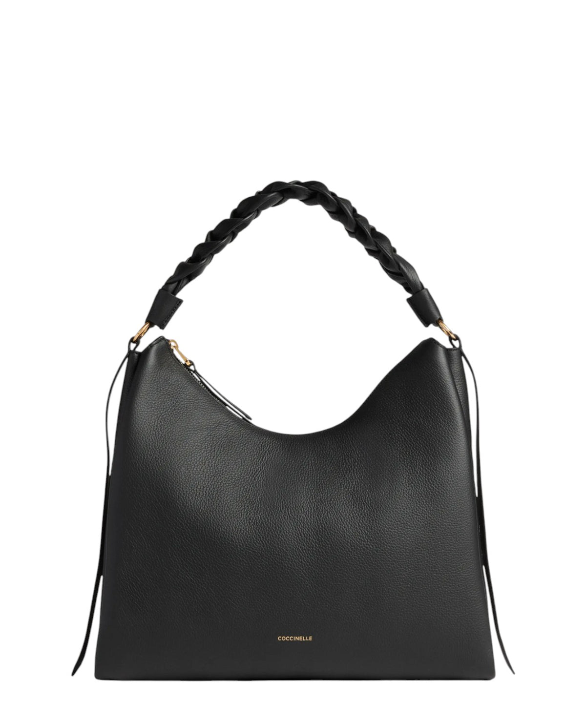 Sac Boheme Medium en cuir Double avec poignée tressée