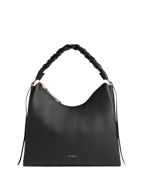 Sac Boheme Medium en cuir Double avec poignée tressée