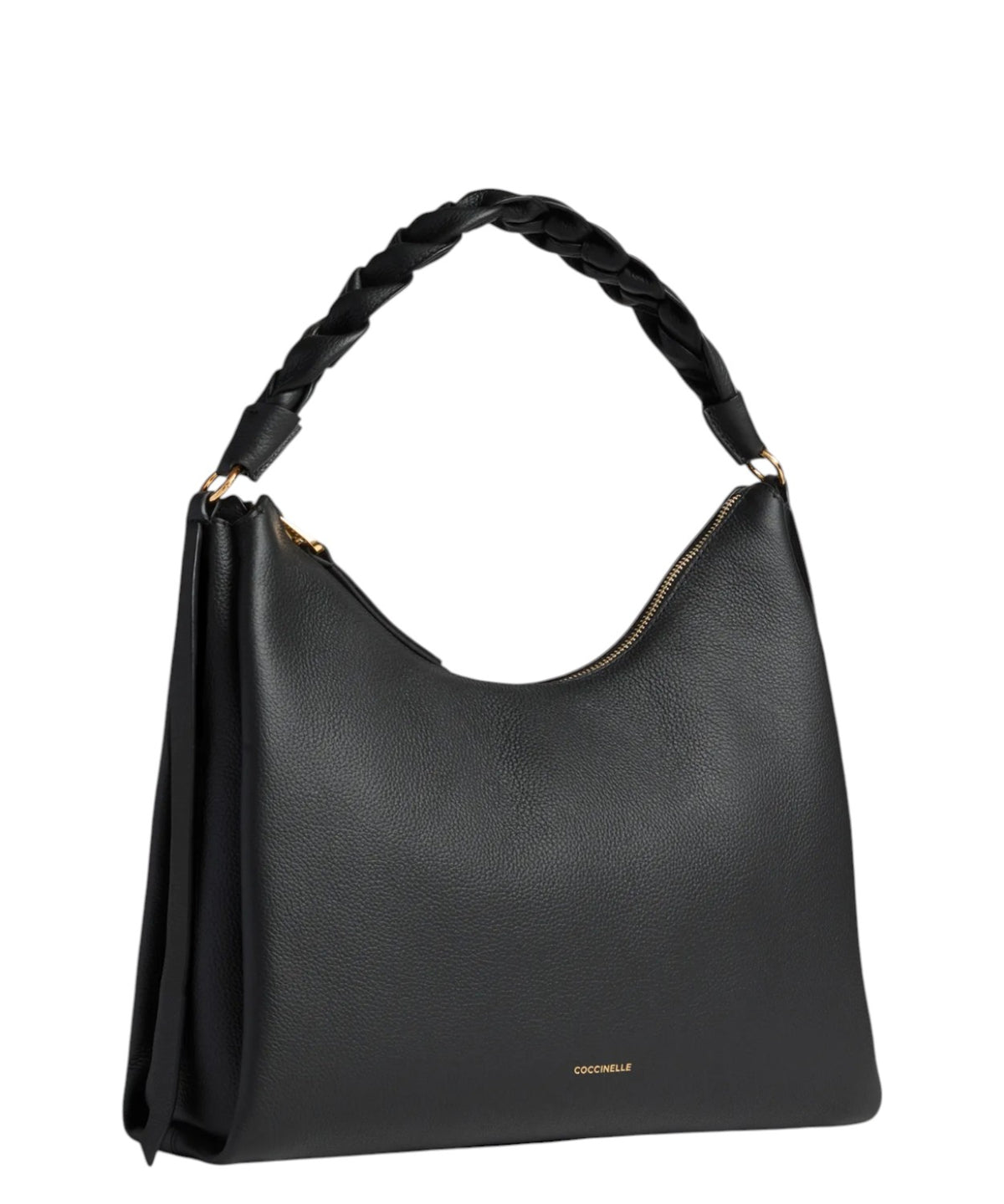 Sac Boheme Medium en cuir Double avec poignée tressée