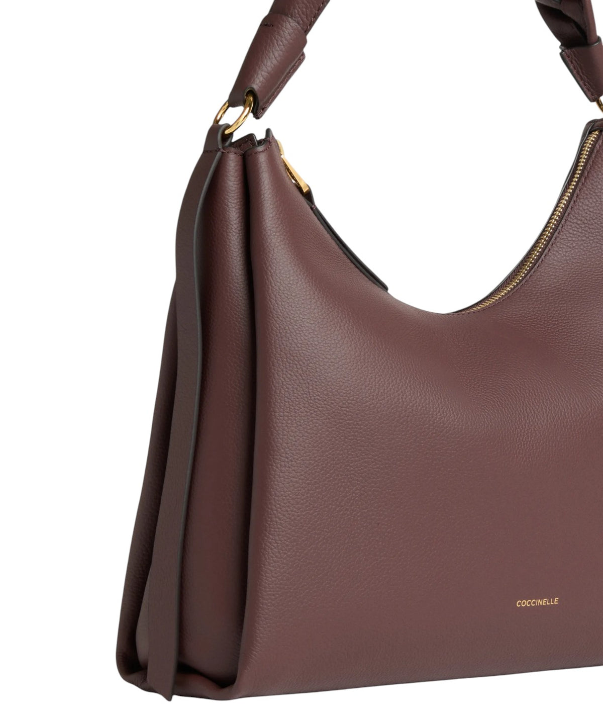 Sac Boheme Medium en cuir Double avec poignée tressée