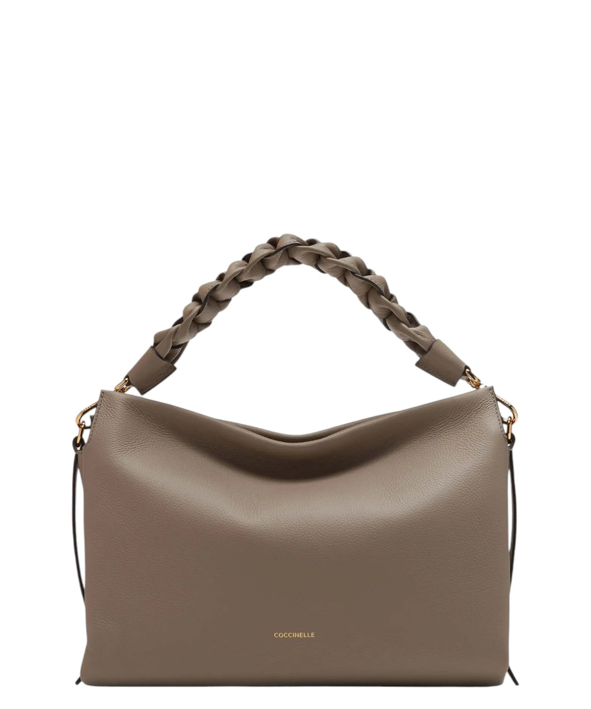 Sac Boheme Medium en cuir Double avec poignée tressée