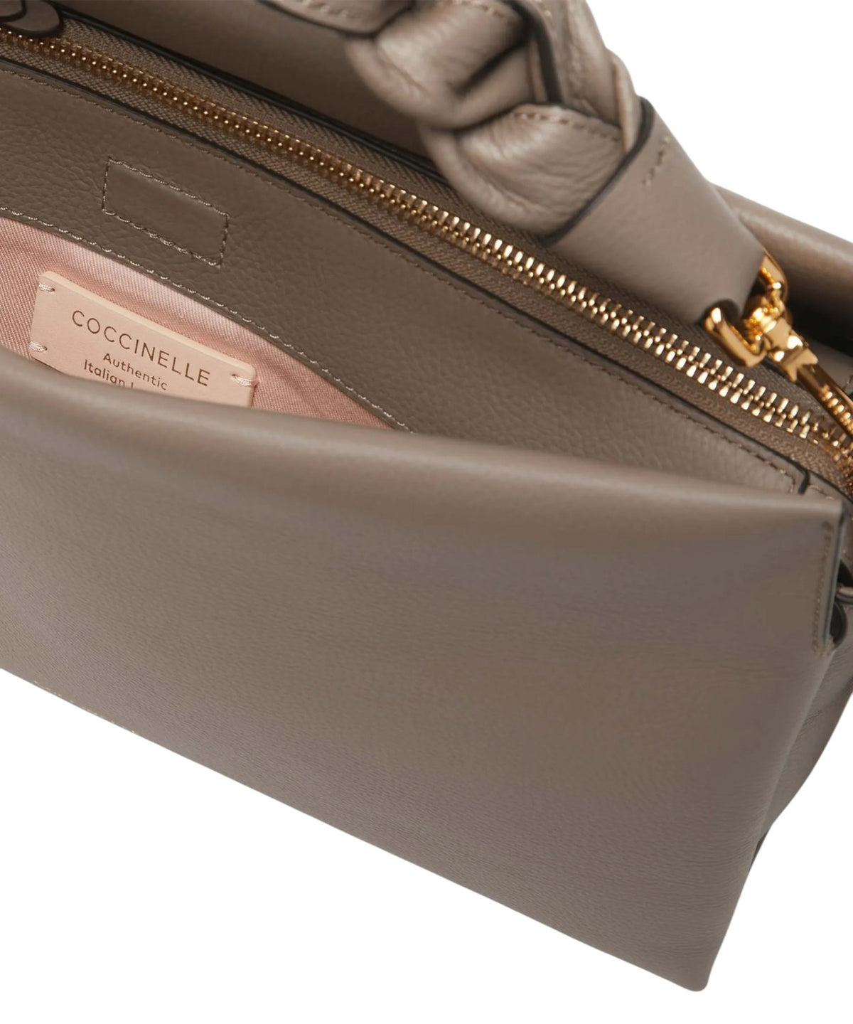 Sac Boheme Medium en cuir Double avec poignée tressée