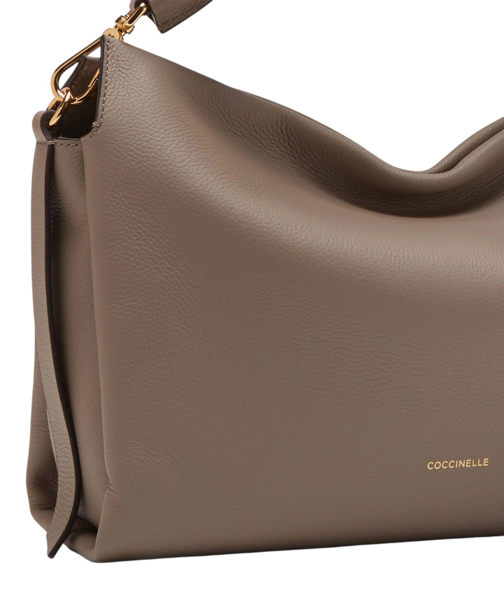 Sac Boheme Medium en cuir Double avec poignée tressée
