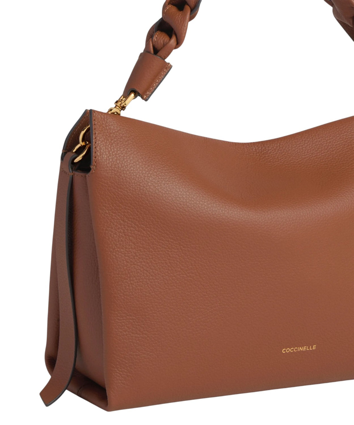 Sac Boheme Medium en cuir Double avec poignée tressée