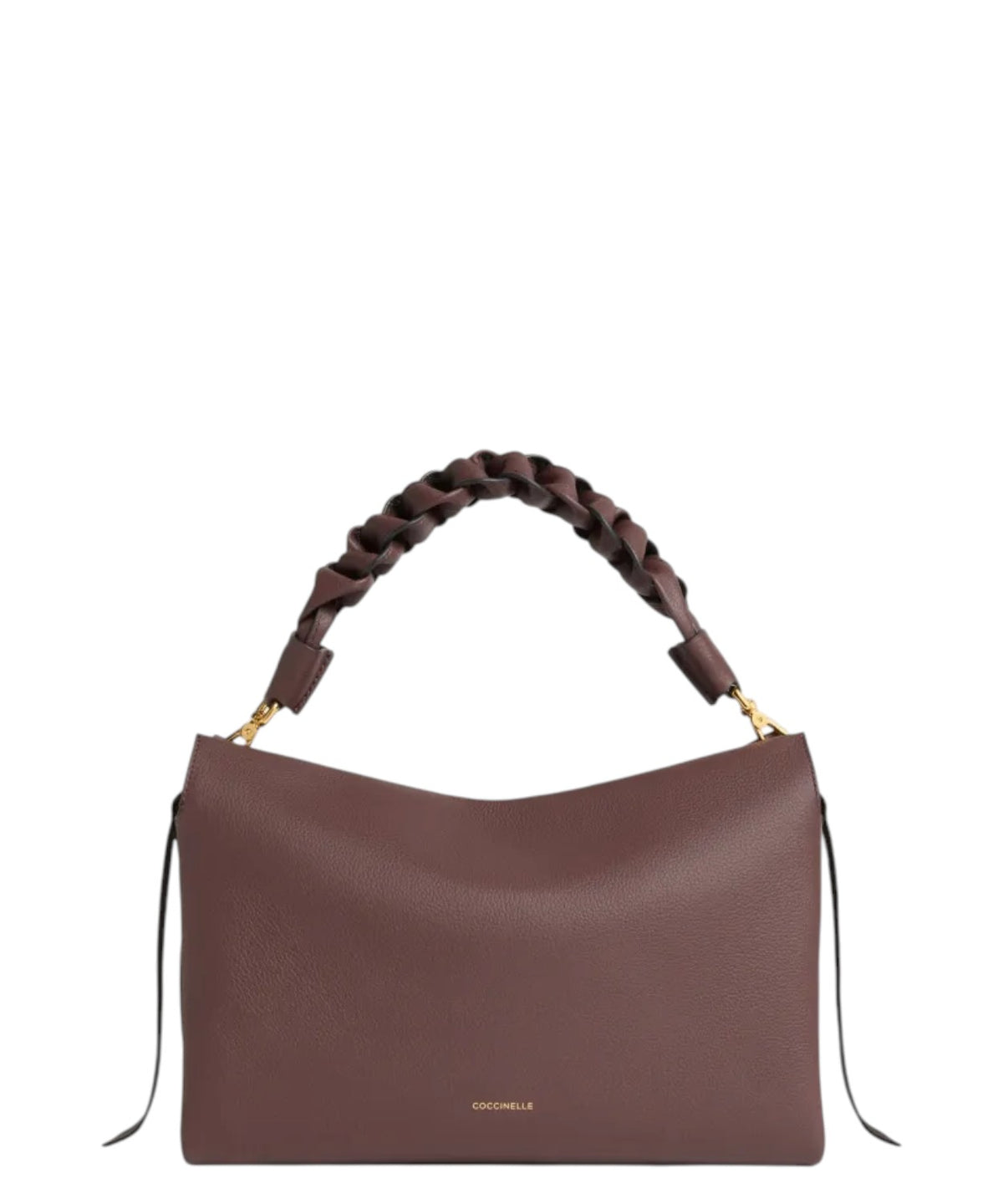Sac Boheme Medium en cuir Double avec poignée tressée