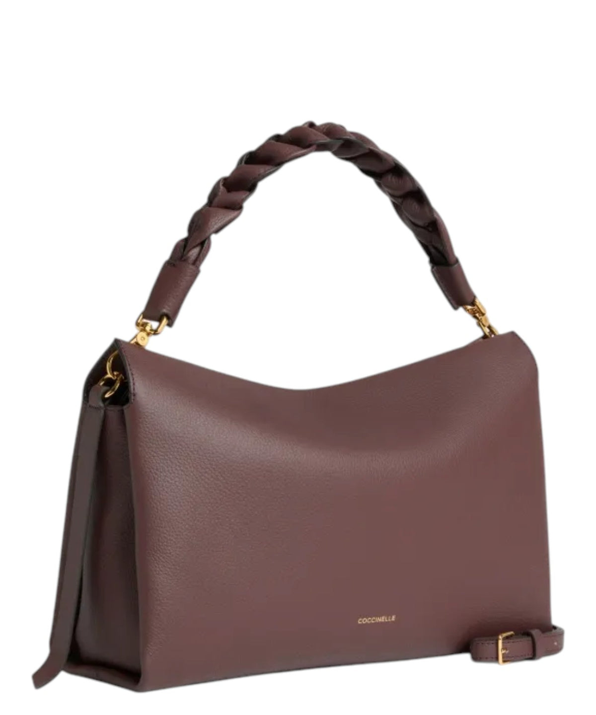 Sac Boheme Medium en cuir Double avec poignée tressée