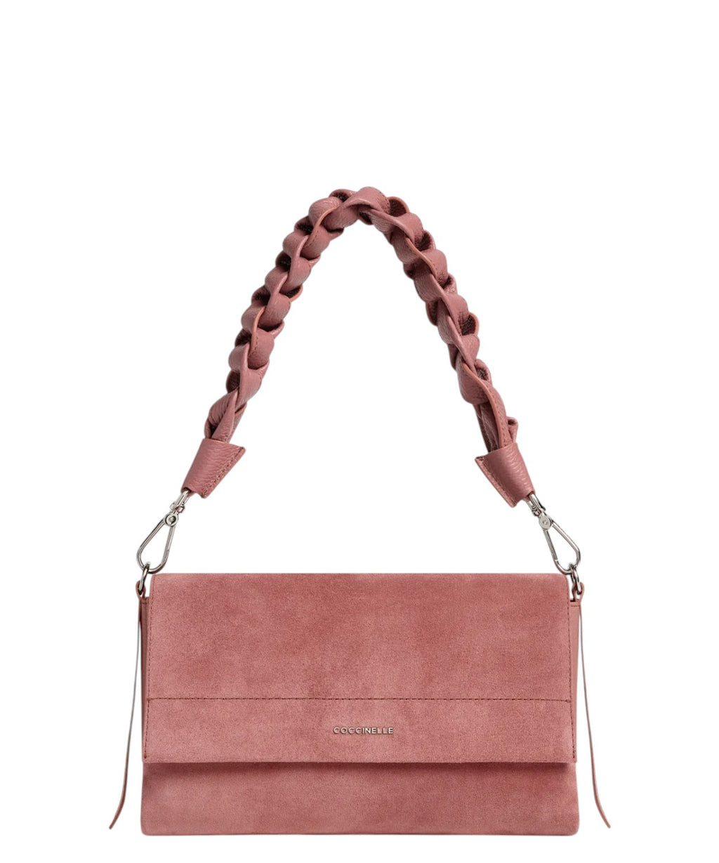 Coccinelle Boheme Small en daim et cuir avec bandoulière