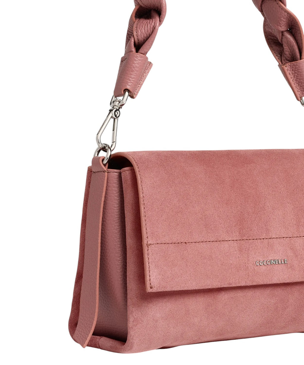 Coccinelle Boheme Small en daim et cuir avec bandoulière