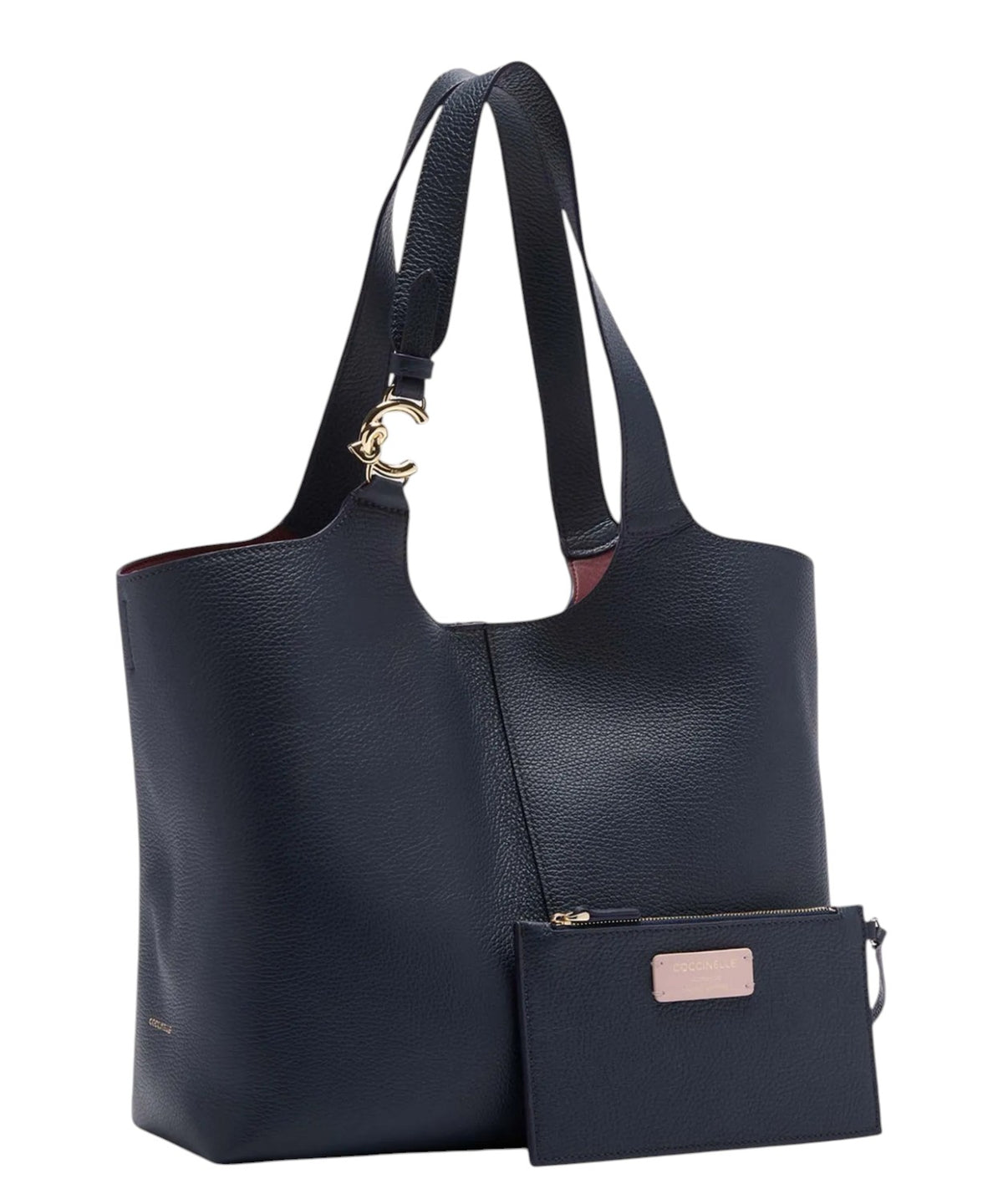 Coccinelle C-Easy Large en cuir grainé