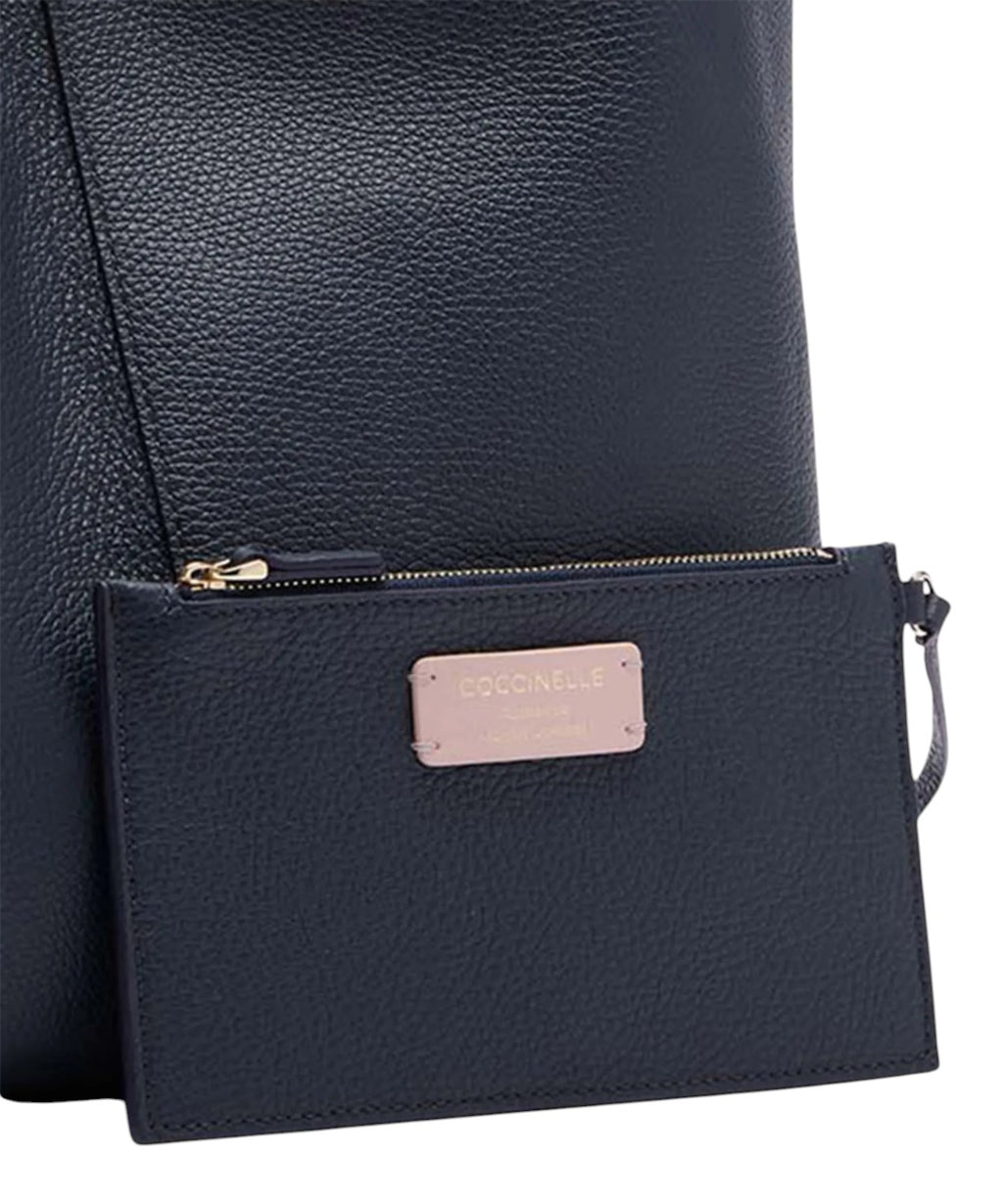 Coccinelle C-Easy Large en cuir grainé