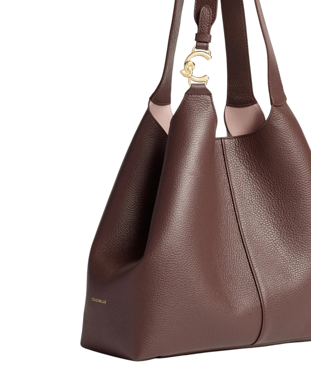 Coccinelle C-Easy Large en cuir grainé