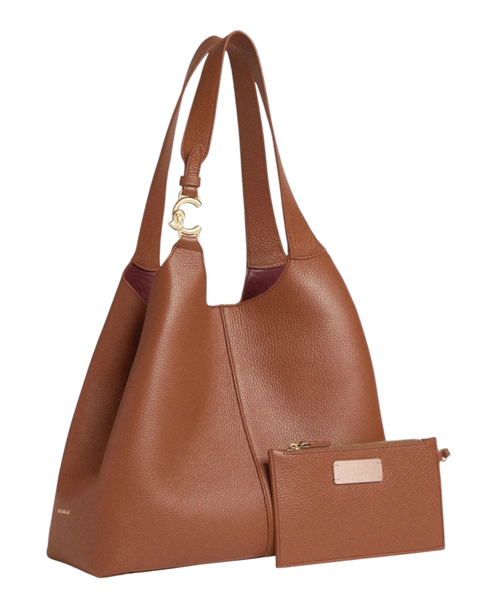 Coccinelle C-Easy Large en cuir grainé