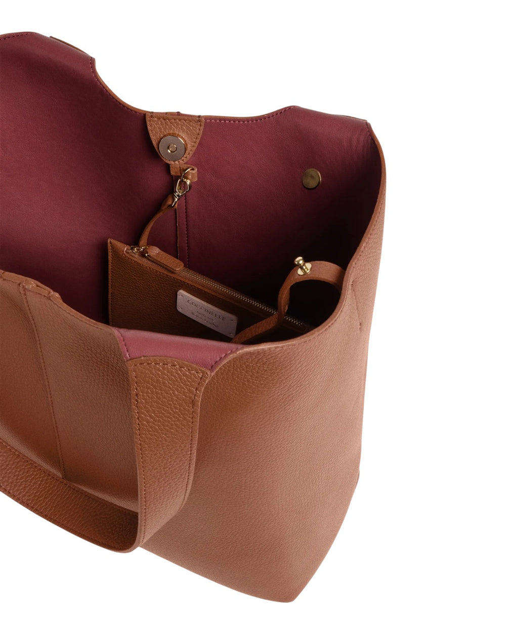 Coccinelle C-Easy Large en cuir grainé