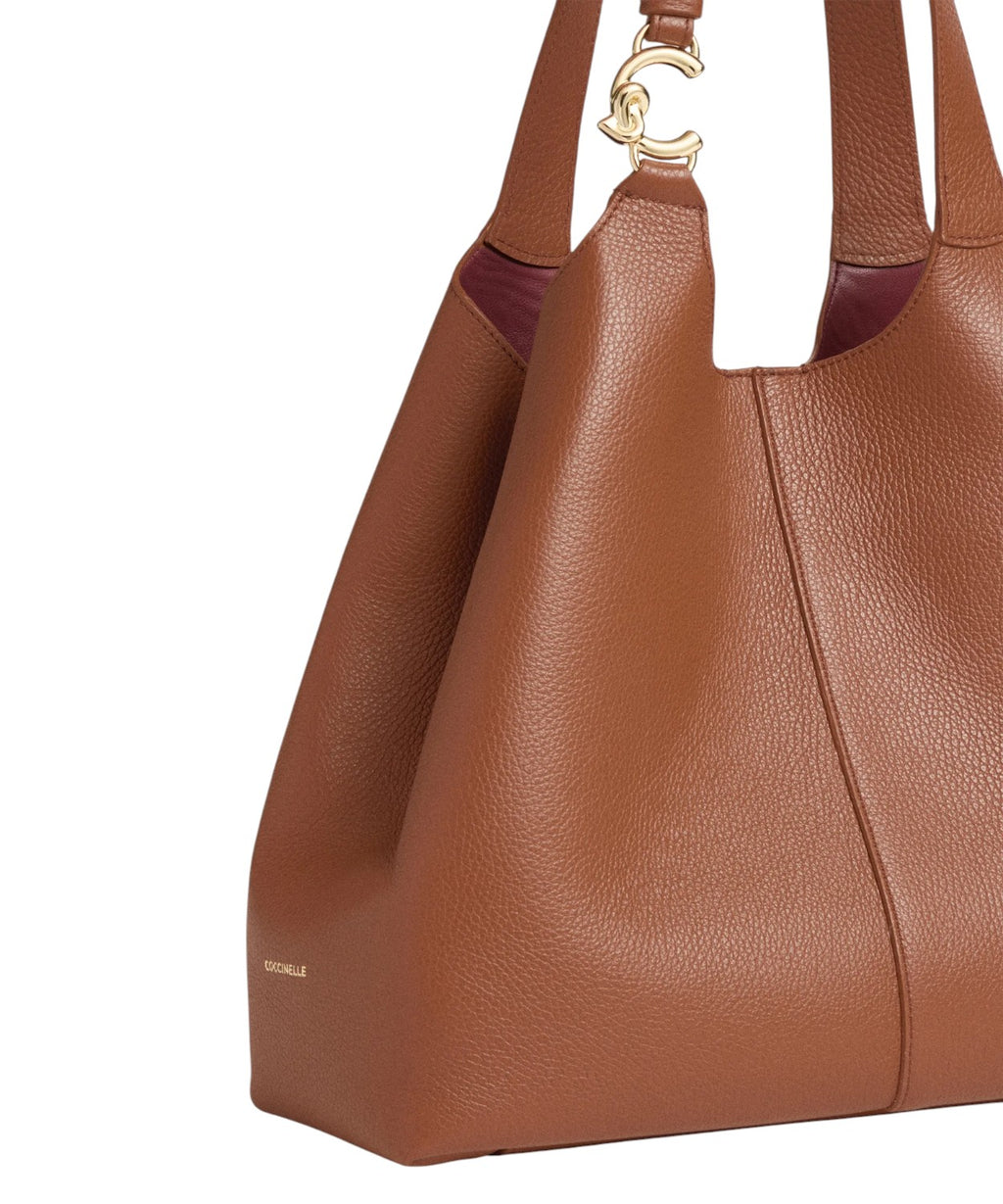 Coccinelle C-Easy Large en cuir grainé