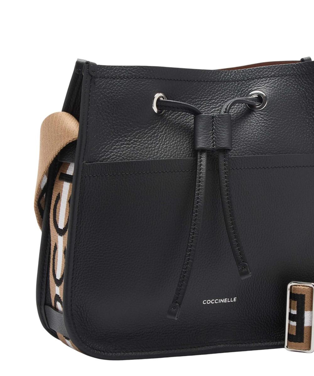 Borsa a Tracolla Raquel Small in Pelle Double con Nastro Multicolor-Coccinelle-Borse a spalla-Vittorio Citro Boutique