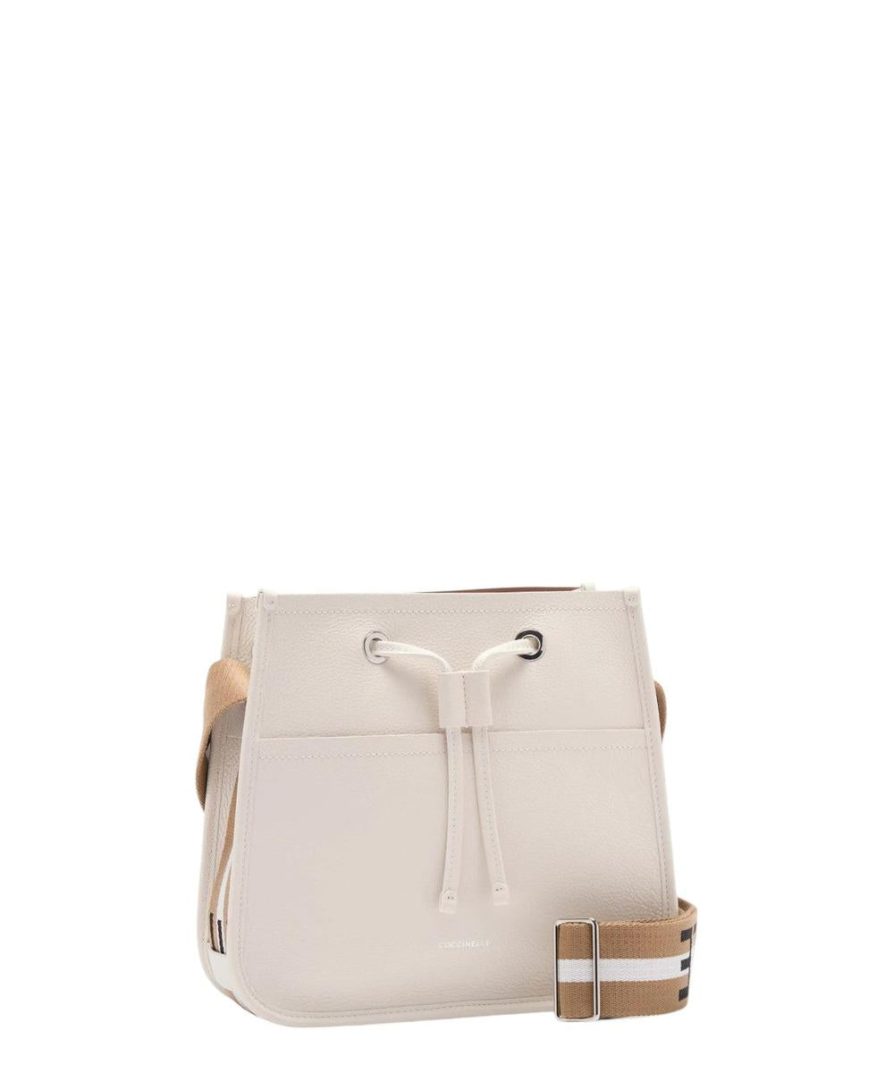 Borsa a Tracolla Raquel Small in Pelle Double con Nastro Multicolor-Coccinelle-Borse a spalla-Vittorio Citro Boutique
