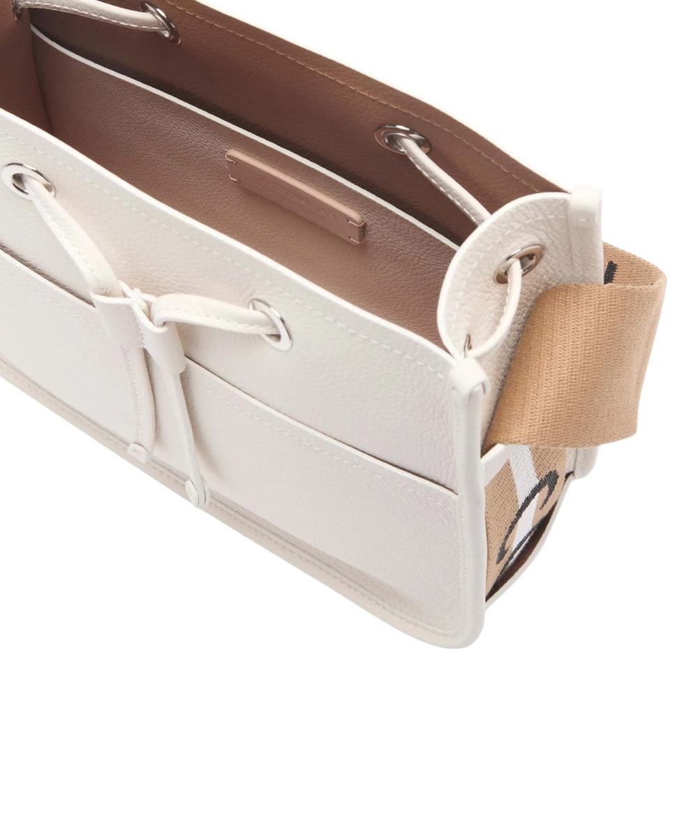 Borsa a Tracolla Raquel Small in Pelle Double con Nastro Multicolor-Coccinelle-Borse a spalla-Vittorio Citro Boutique