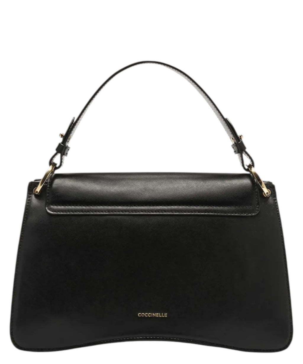 Sac Coccinelle C-Me Medium en cuir lisse avec bandoulière