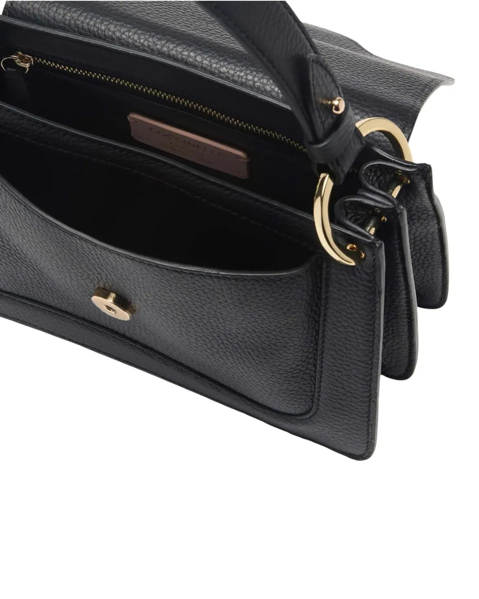 Borsa C-Me Small in Pelle con Logo Coccinelle-Borse a mano-Coccinelle-Vittorio Citro Boutique