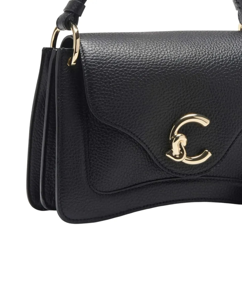 Borsa C-Me Small in Pelle con Logo Coccinelle-Borse a mano-Coccinelle-Vittorio Citro Boutique