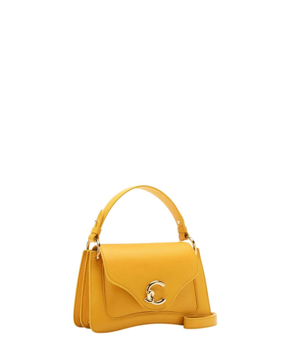 Borsa C-Me Small in Pelle con Logo Coccinelle-Coccinelle-Borse a mano-Vittorio Citro Boutique