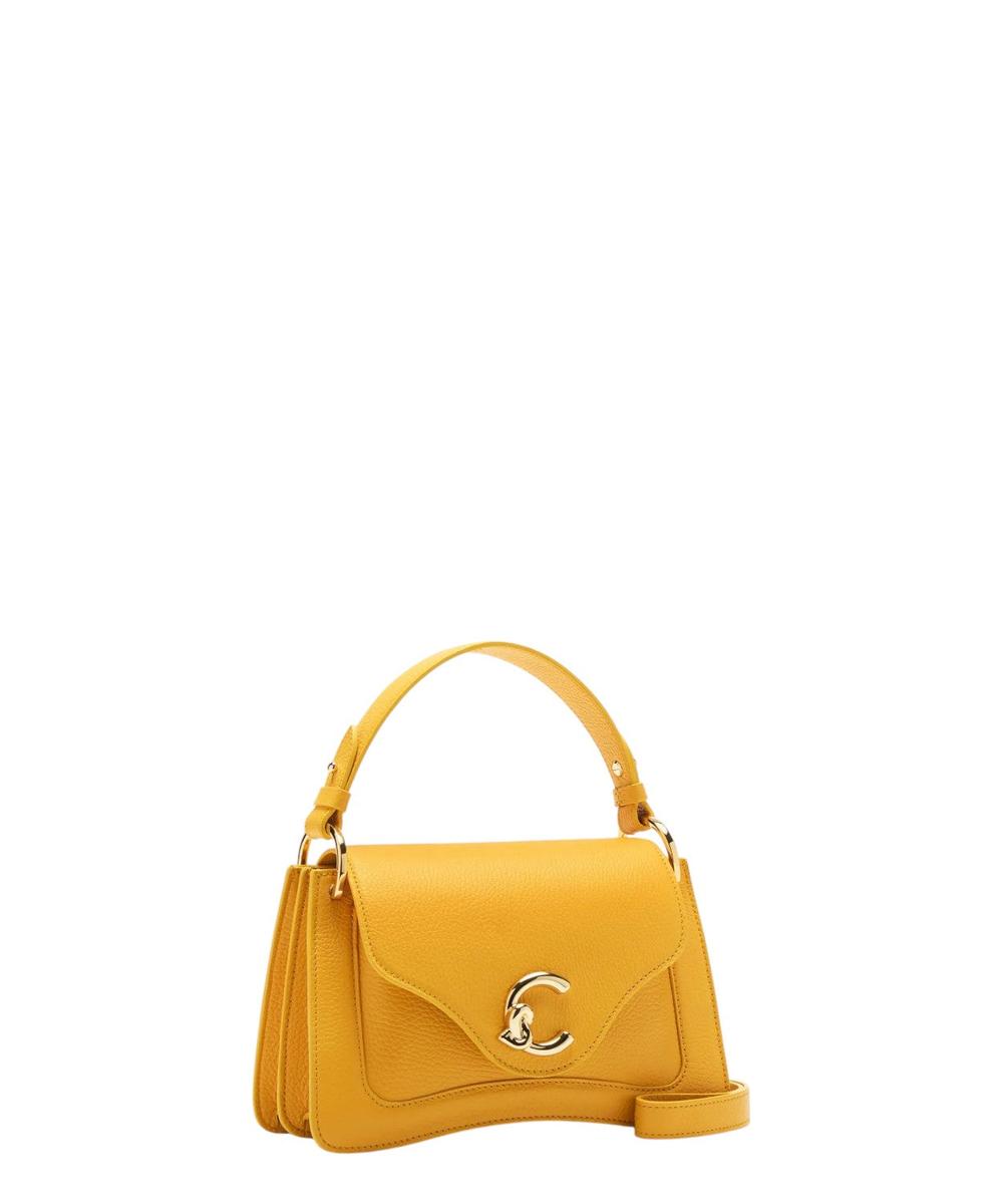 Borsa C-Me Small in Pelle con Logo Coccinelle-Coccinelle-Borse a mano-Vittorio Citro Boutique