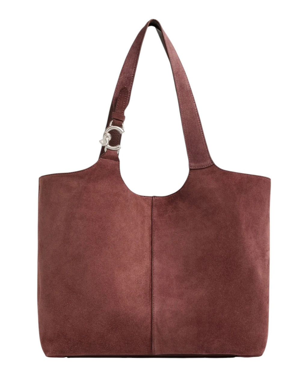 Coccinelle C-Easy Large en daim et cuir grainé
