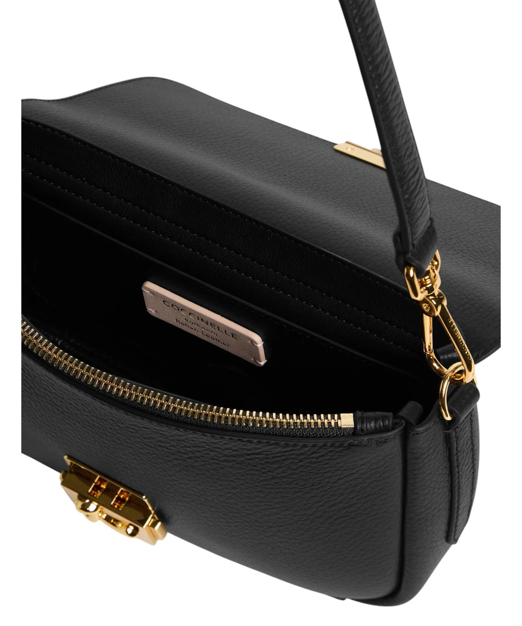 Coccinelle C-Me Lock Medium en cuir avec bandoulière