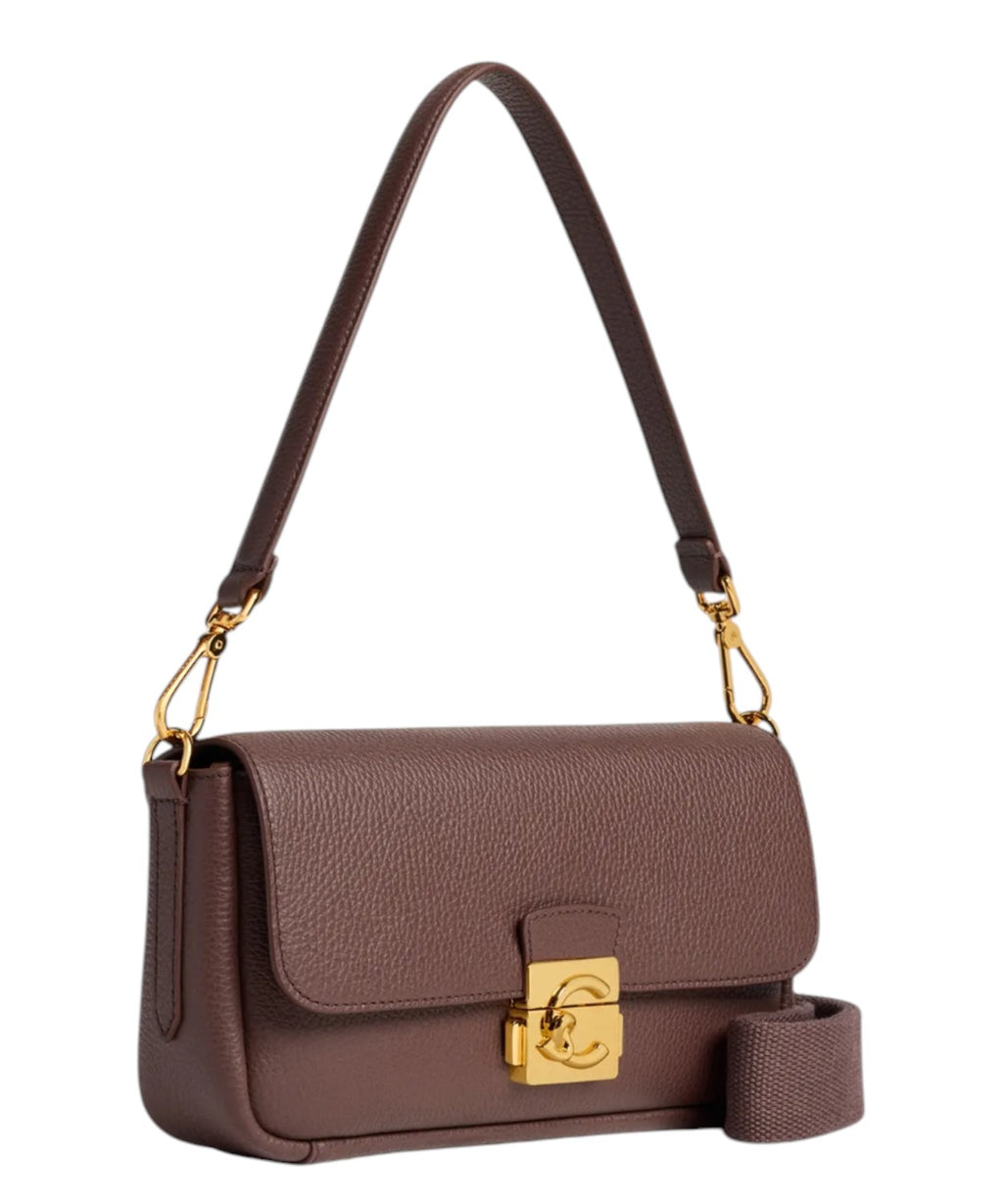 Coccinelle C-Me Lock Medium en cuir avec bandoulière