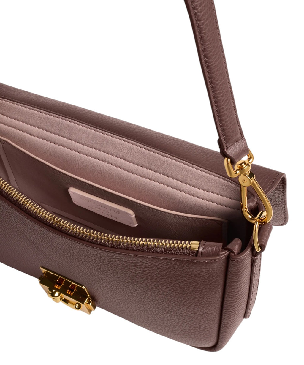 Coccinelle C-Me Lock Medium en cuir avec bandoulière