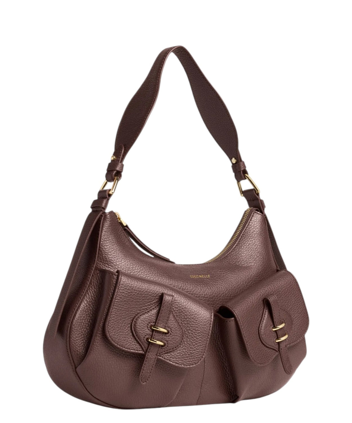 Coccinelle Mavery Pocket Medium en cuir avec poches avant