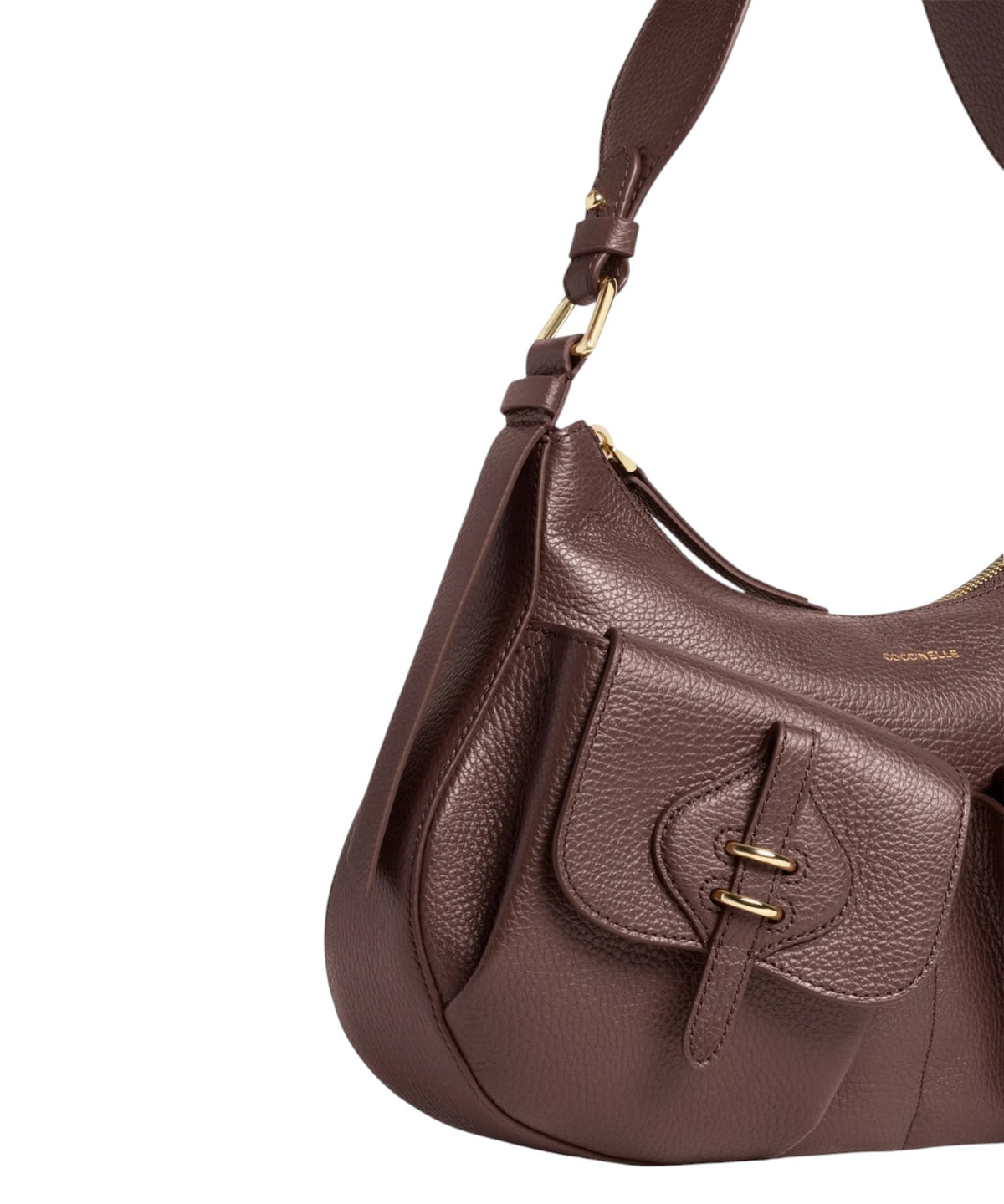 Coccinelle Mavery Pocket Medium en cuir avec poches avant