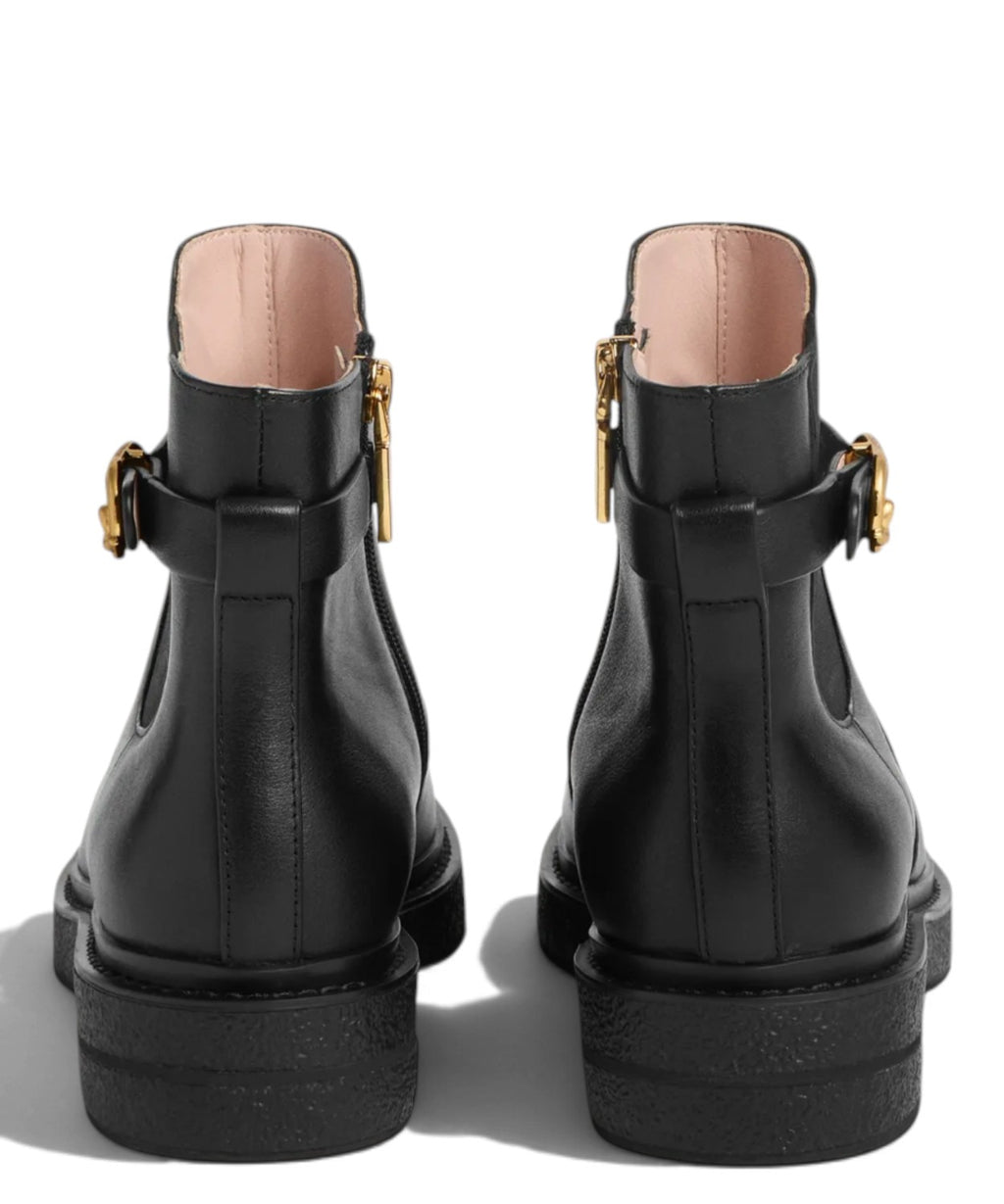 Bottines Coccinelle C-Saddle en cuir avec bride