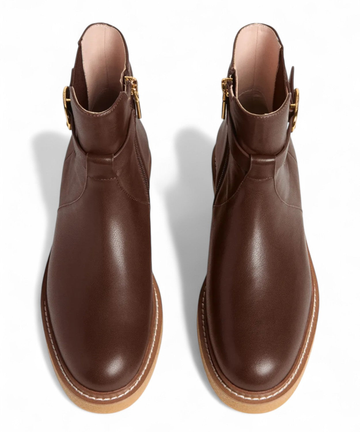 Stivaletti Coccinelle C-Saddle in Pelle Con Cinturino-Coccinelle-Stivali-Vittorio Citro Boutique